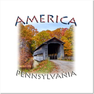 America - Pennsylvania - Covered Bridge Posters and Art